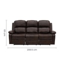 Sofá Triple Reclinable