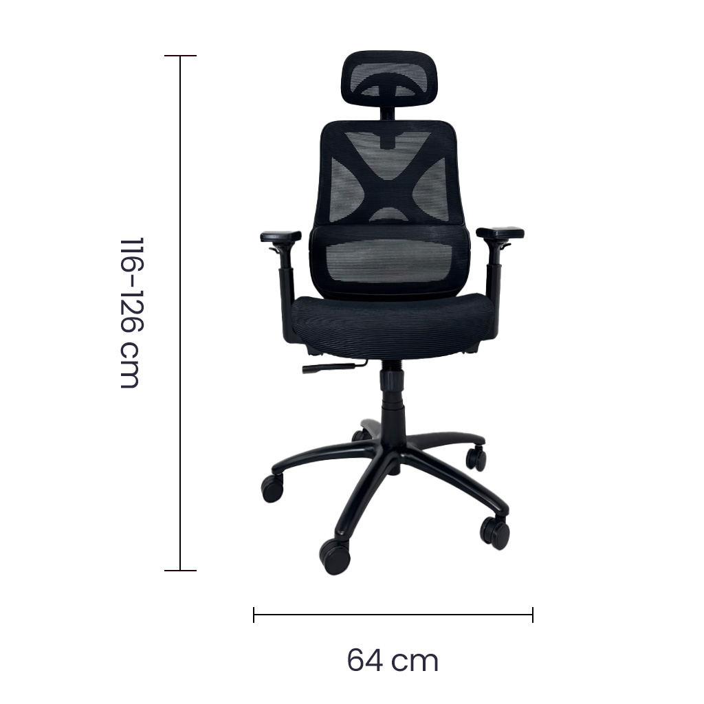 Silla Ejecutiva Malla Negra