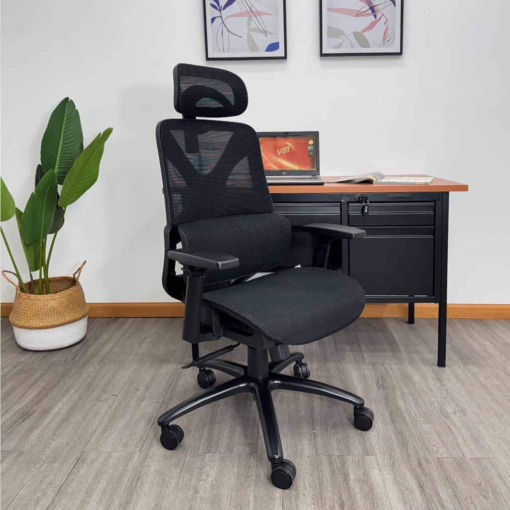 Silla Ejecutiva Malla Negra