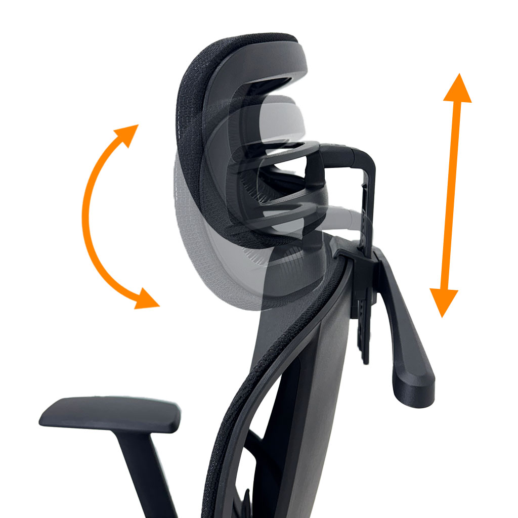 Silla Semi Ejecutiva en malla negra
