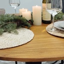Mesa comedor redonda 105cm pata negra