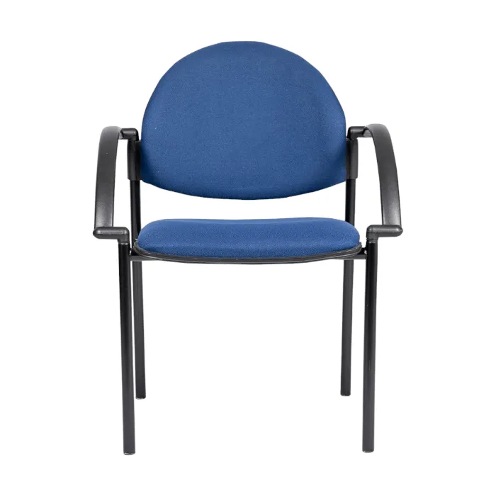 Silla de espera en tela con brazos.webp