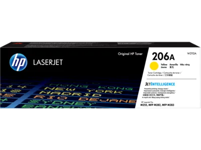 HP toner amarillo #206A W2112A - 1