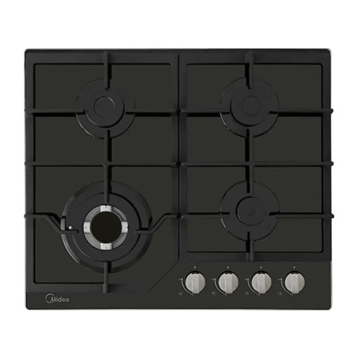 Midea estufa empotrable a gas 24" vidrio color negro MTGB24R3402GG - 1