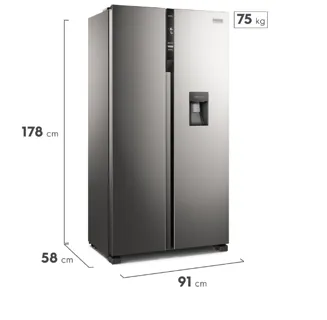 Frigidaire refrigerador side by side 15 pies Inverter con dispensador FRSA15K2HVG - 2