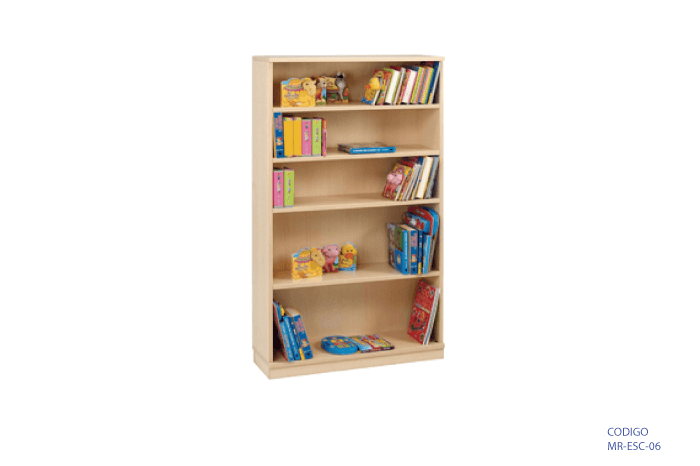 Librero sin puertas para niños