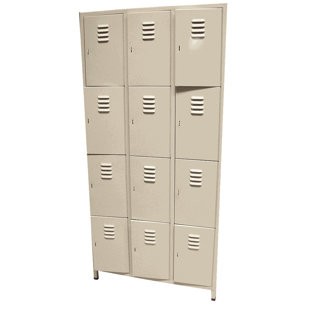 [MR-LK-24] Locker metálico 12 puertas o compartimientos nacional