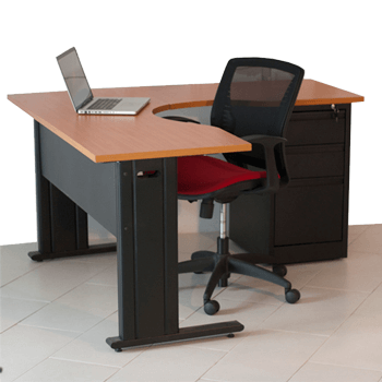 Escritorio Ejecutivo Modular en L con Pedestal de 3 Gavetas