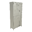 Locker metálico de 6 compartimientos con ventilación y niveladores