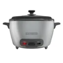 Black + Decker olla arrocera 20 tazas cocidas gris RC5200M