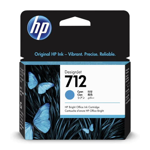 [DTF-HP01587] HP cartucho de tinta #712 cian  29Ml 3ED67A 29Ml