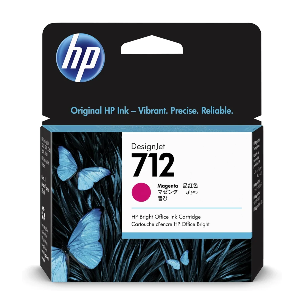[DTF-HP01588] HP cartucho de tinta #712 magenta 29Ml 3ED68A