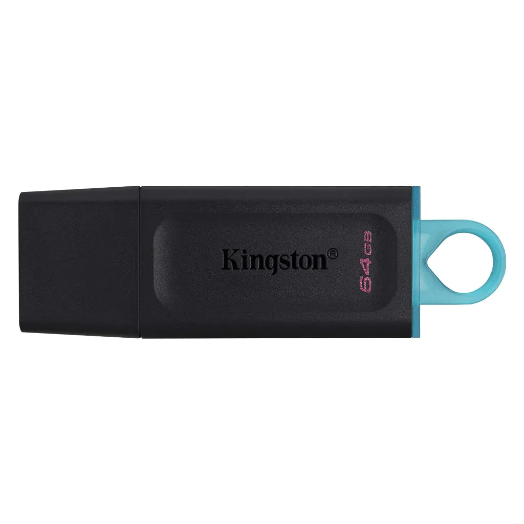 Kingston memoria exodia negra con turquesa 64GB usb 3.2 DTX/64GB