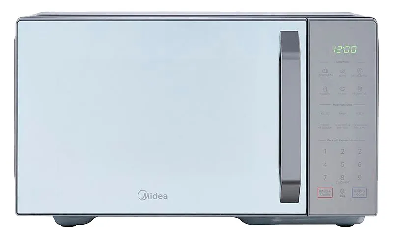 [DTF-MD00059] Midea microondas 1.1pc puerta acabado espejo gabinete gris con grill MMDXG11S2MG