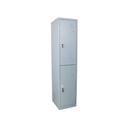 Locker metálico de 2 puertas con cerradura de llave