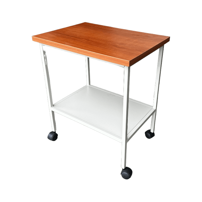[MC-EM-10-BL] Mesa multiuso con rodines (Blanco)
