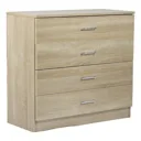Kenneth Cole mueble gavetero 4 niveles color roble -KCWD20220512-OA