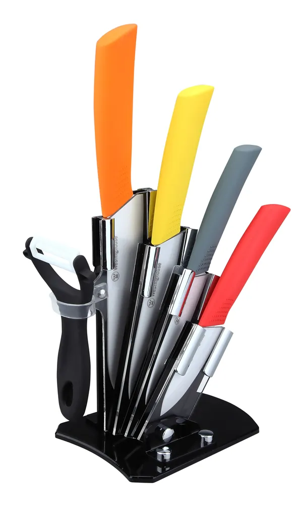 [DTF-WH00198] Westinghouse juego de bloques de cuchillos de ceramica mango colorido de agarre suave - WCKFS0001006