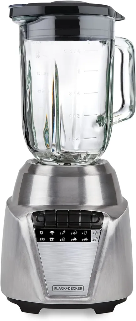 [DTF-BD00411] Black + Decker licuadora 8 veloc vidrio 1.25L 700w gris - BL0876-2SDLA