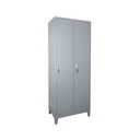 Locker Metálico de 2 Puertas con Llave y Patas