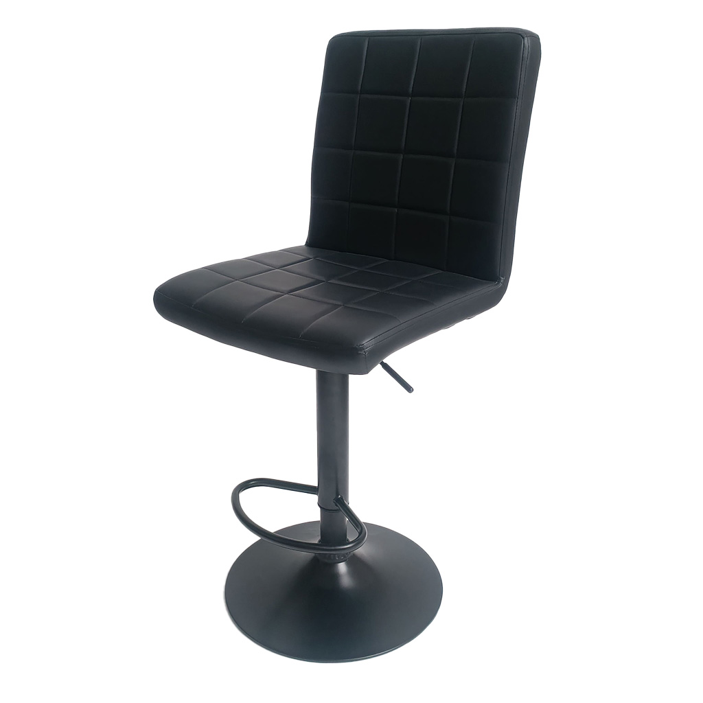 [TK-SI-54] SILLA BAR VINILO NEGRO