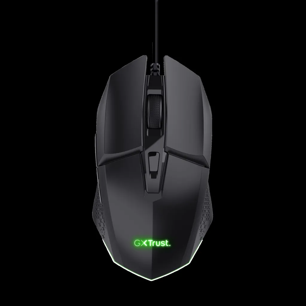 Trust mouse alambrico gamer color negro iluminado - 25036