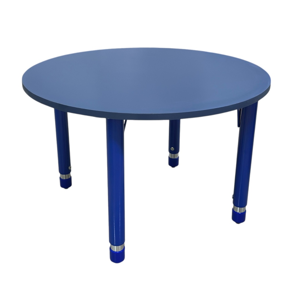 [MR-ESC-51] Mesa para kinder o infantil redonda con pata ajustable