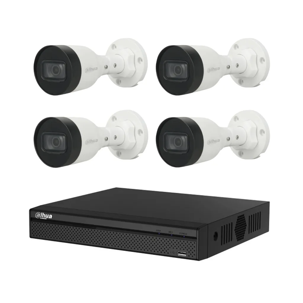 [DTF-DH00021] Dahua Kit de 4  cámaras 2MP 4 CH, HDCVI- 1.0.01.12.26411