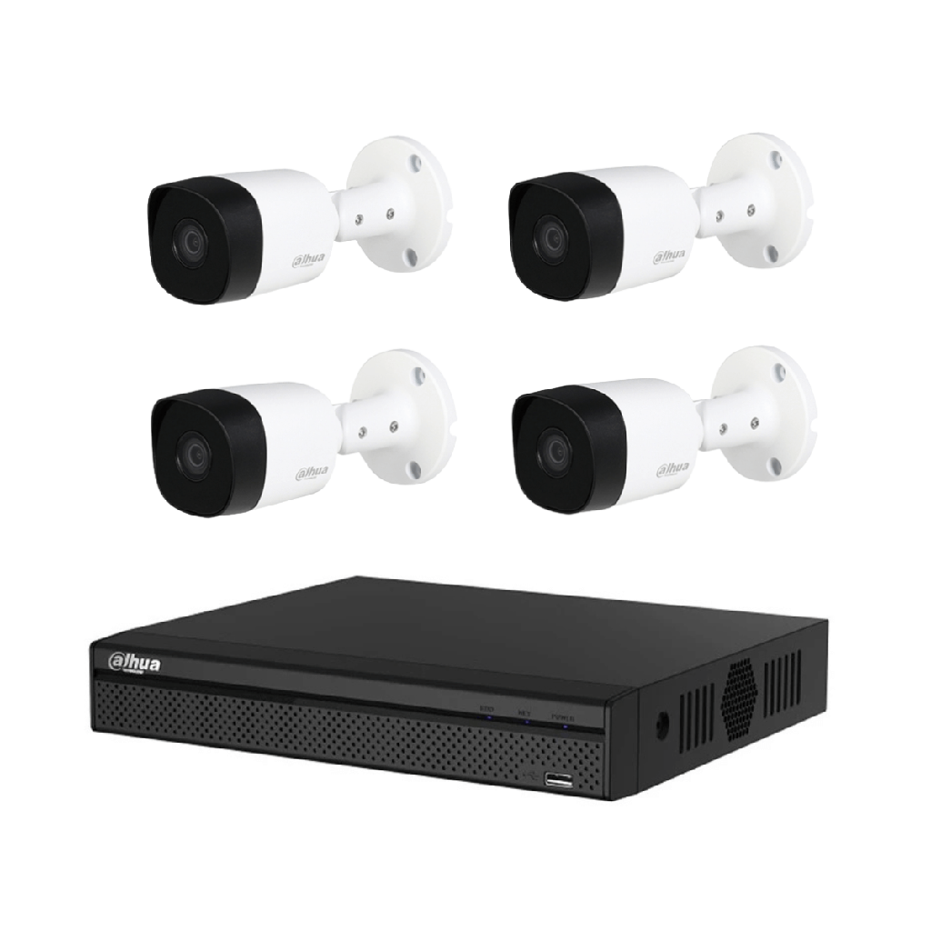 Dahua kit camaras cooper U 2MP 4 camaras 8Ch HDCVI - 1.0.01.12.26412