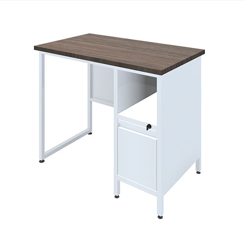Escritorio Lineal Compacto con Gaveta y Estante línea Contempo Jr.