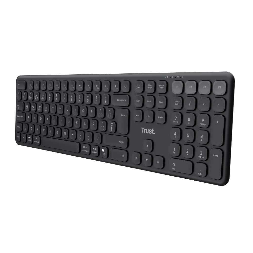 [DTF-TR00140] Trust Vaiya teclado inalambrico multidispositivo negro - 25635