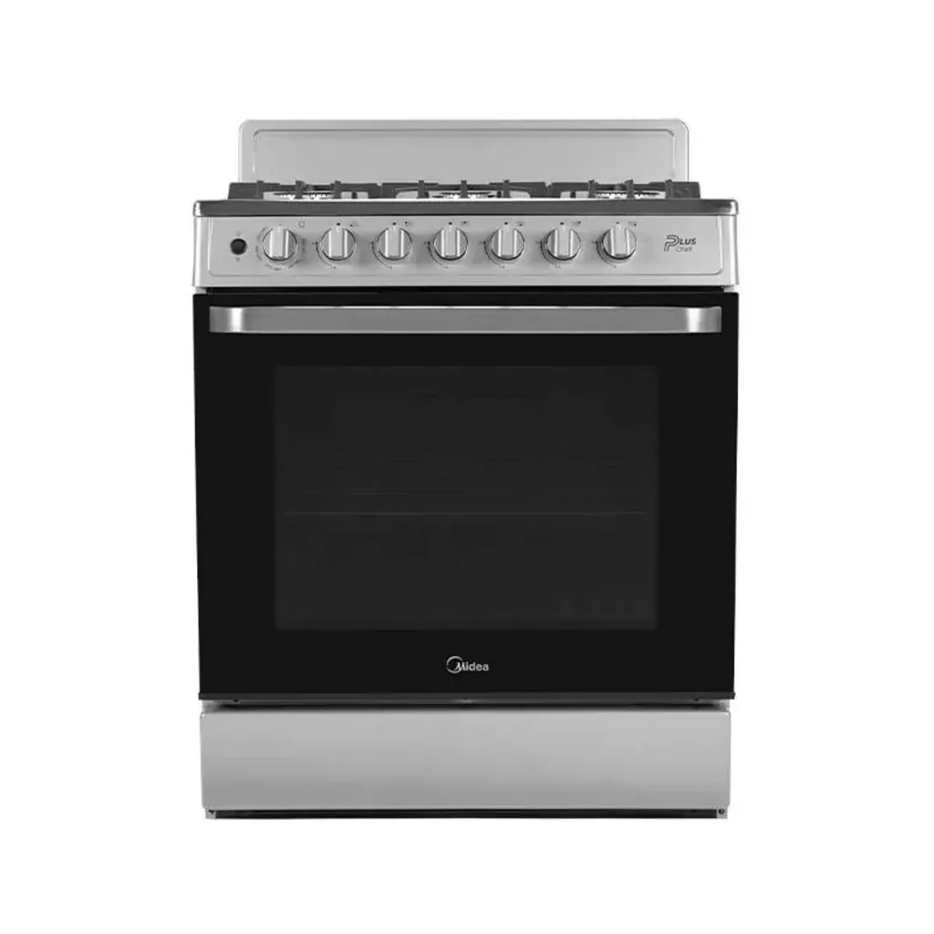 Midea Cocina De gas de 30" 6 quemadores Plateado MGS30FS1BEABG