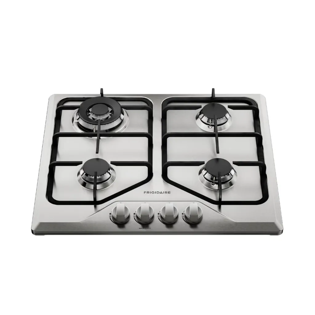 Frigidaire plantilla de gas 24" vidrio empotrable 4 quemadores FTGY24R0EMS