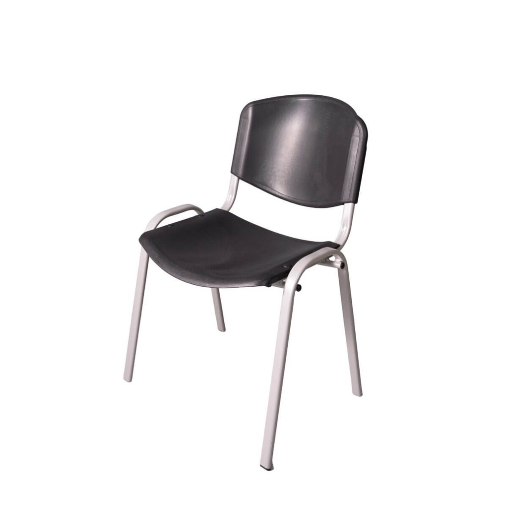 [MSO-SE-302] Silla de espera plástica color negro
