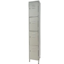 Locker Metálico de 4 Compartimentos con Aldabas