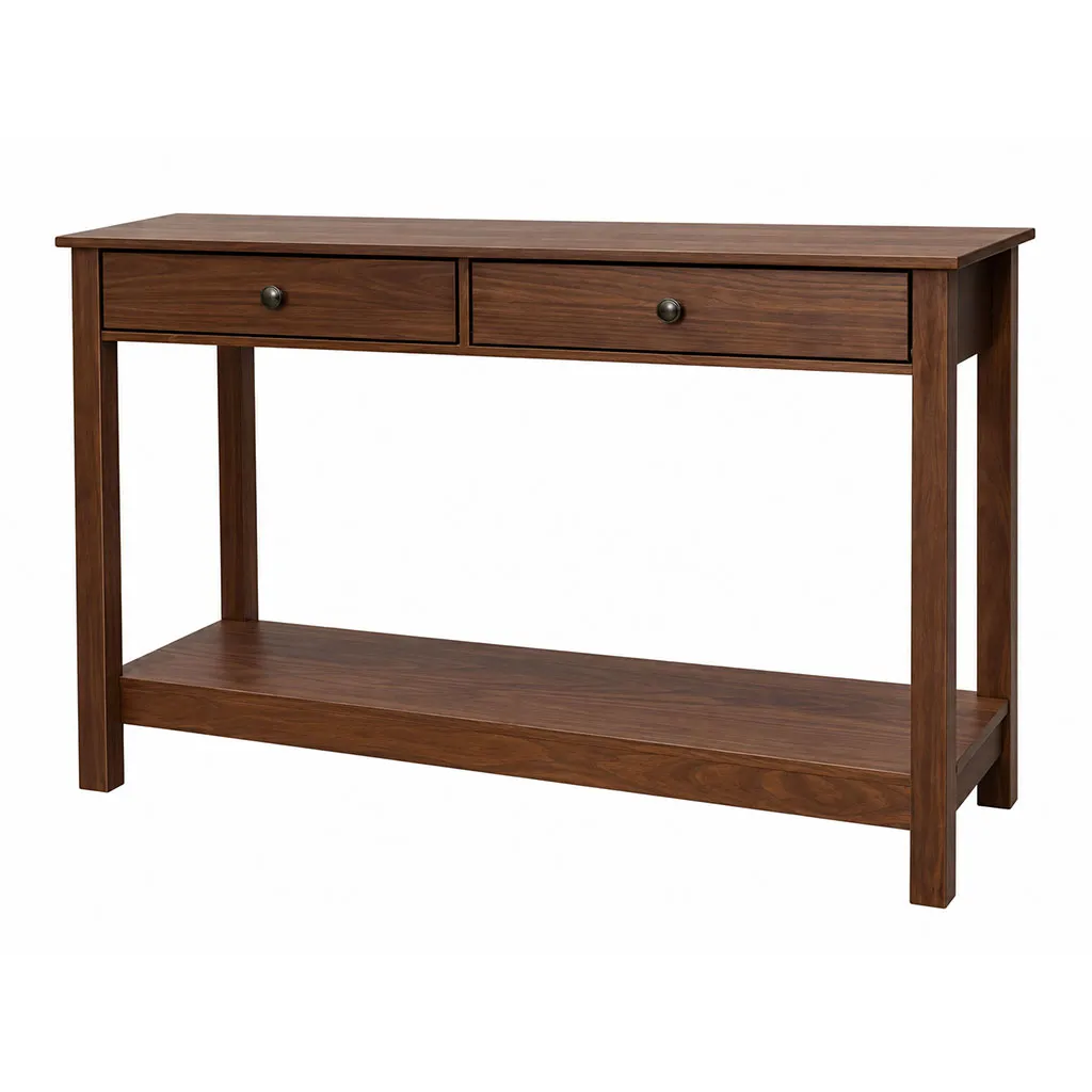 [TK-1960WN] MESA ENTRADA PINO CAFÉ