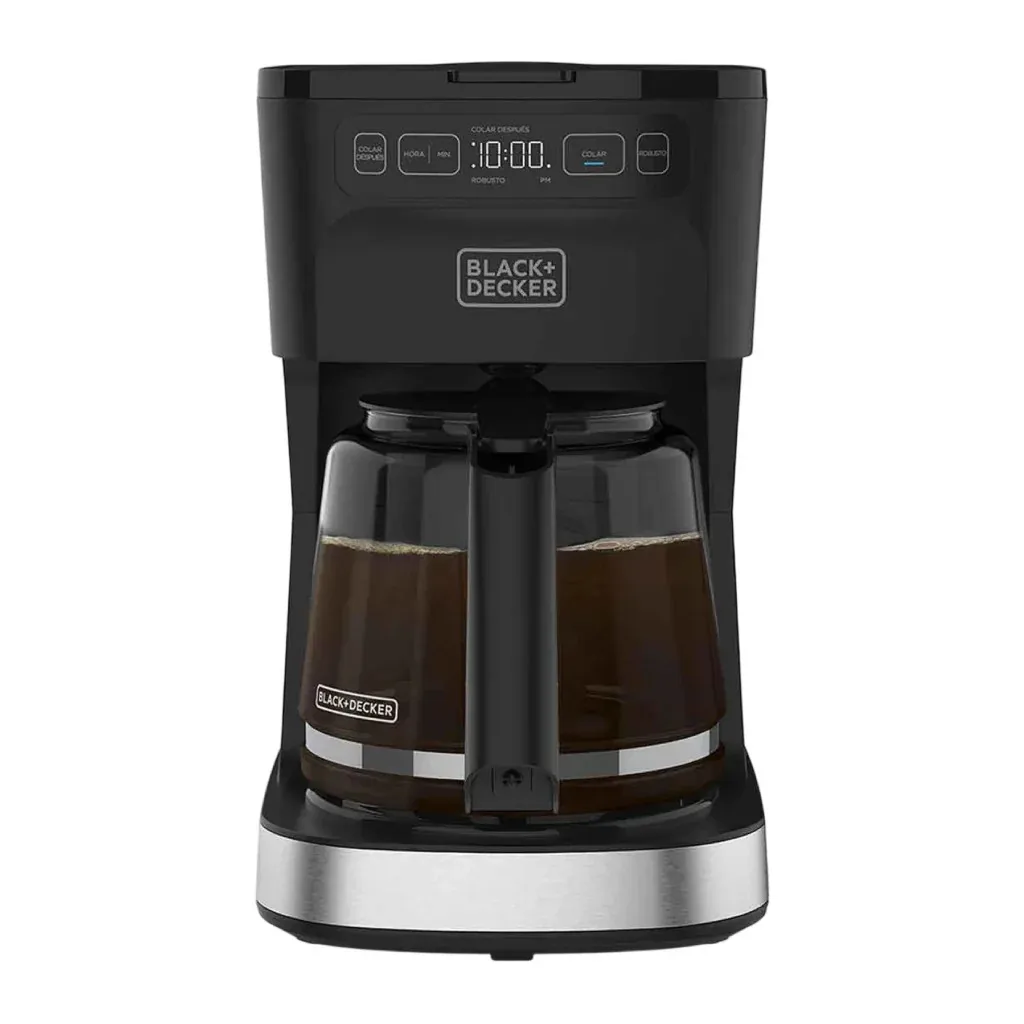 [DTF-BD00510] Black + Decker cafetera 12 tazas programable color gris plata  - CM0322-0SDLA