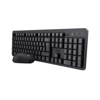 [DTF-TR00106] Trust combo teclado y mouse inalambrico silencioso TKM-360 en español - 25356 CAJA MARRÓN