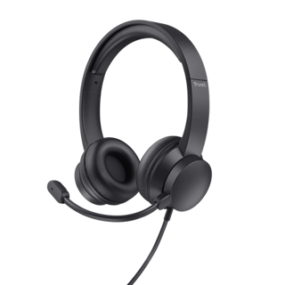 [DTF-TR00108] Trust headset supraurales  HS-201  USB PC - 25373 CAJA MARRÓN