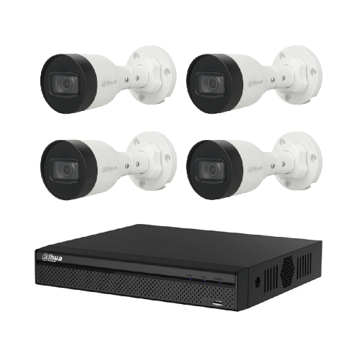 [DTF-DH00024] Dahua cooper 5MP 4 camaras 4ch HDCVI KIT -Spn-KIT/XVR1B04H-I/4-B2A51N-0280B-S2