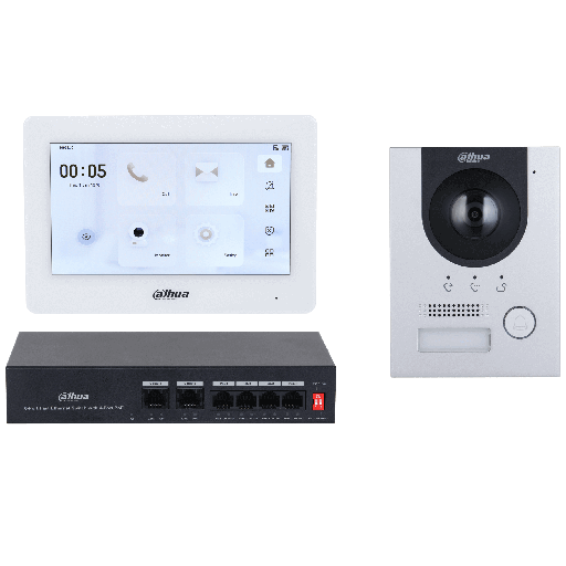[DTF-DH00029] Dahua kit de videoportero IP y wi-fi - DHI-KTP04(S)/DHI-VTO2201F-P-S2/DHI-VTH5421HW- 1.0.01.15.12451-0001